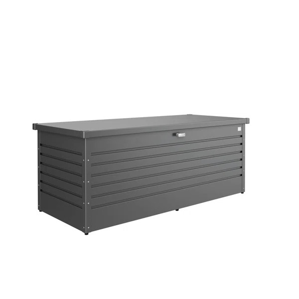 LeisureTime 210 Gallon Water Resistant Metal Deck Box with Lock | Wayfair North America