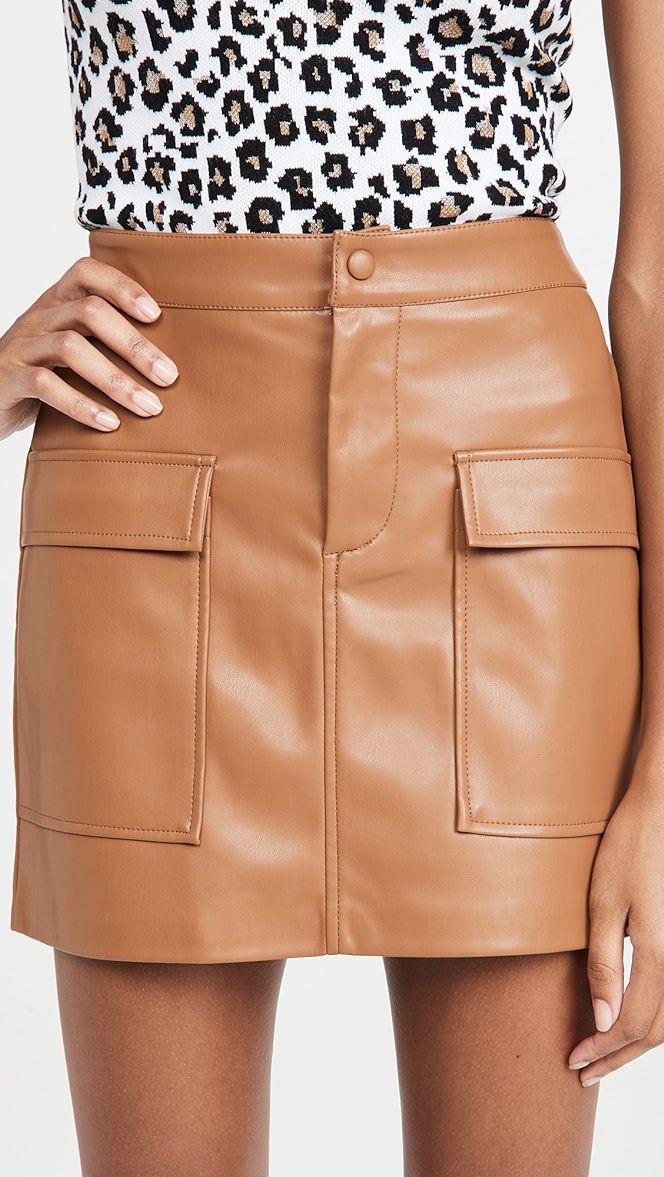 Vegan Leather Too Late Miniskirt | Shopbop