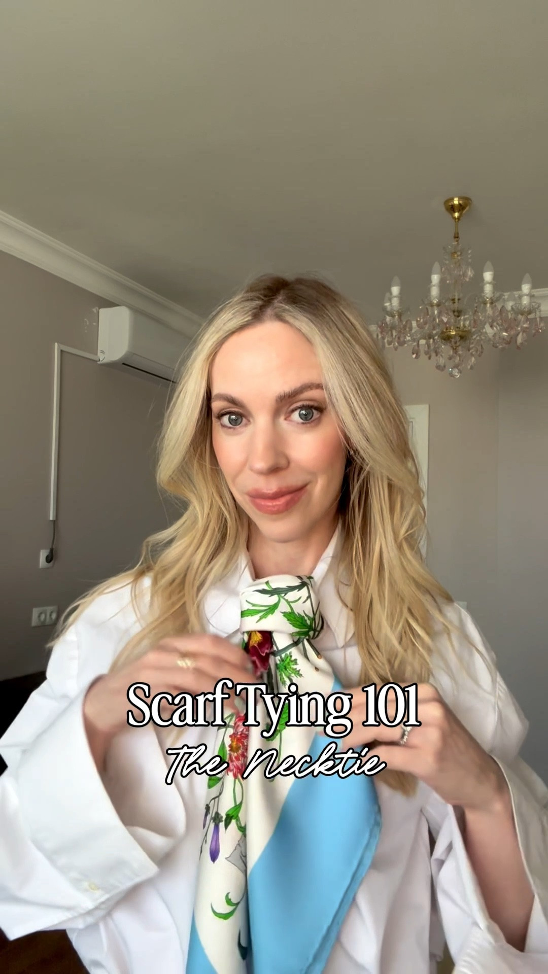 Scarf tying tutorial, spring workwear, silk scarf, neck tie

#LTKSeasonal #LTKWorkwear #LTKOver40