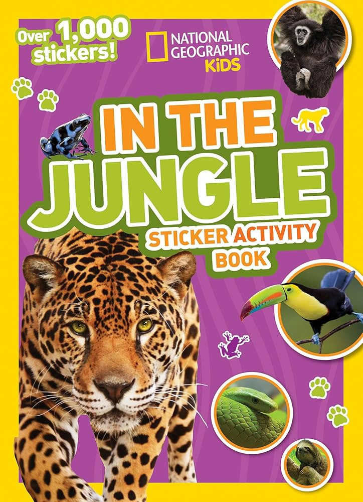 National Geographic Kids In the Jungle Sticker Activity Book: Over 1,000 Stickers! | Amazon (US)
