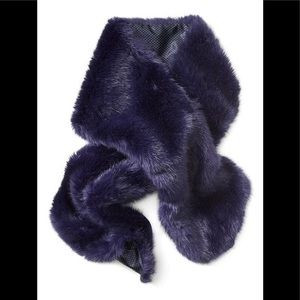 Banana Republic NvyBlue Rabbit Faux Fur Scarf/Wrap | Poshmark