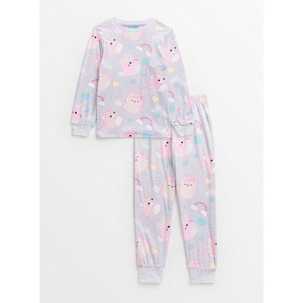 Squishmallows Grey Fleece Pyjamas 7-8 yearstuc142316297 | argos.co.uk