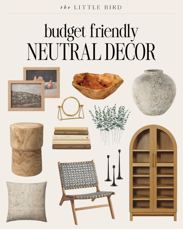 Neutral decor finds for refreshing your home this fall!