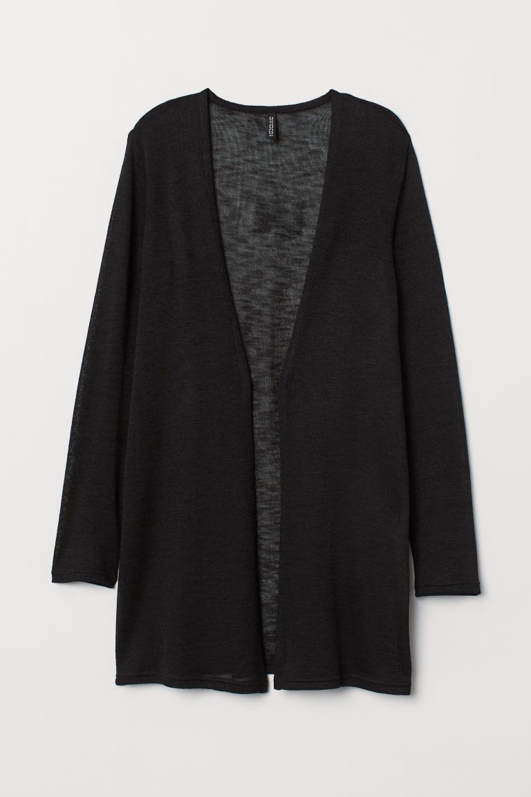 H & M - Loose-knit Cardigan - Black | H&M (US + CA)