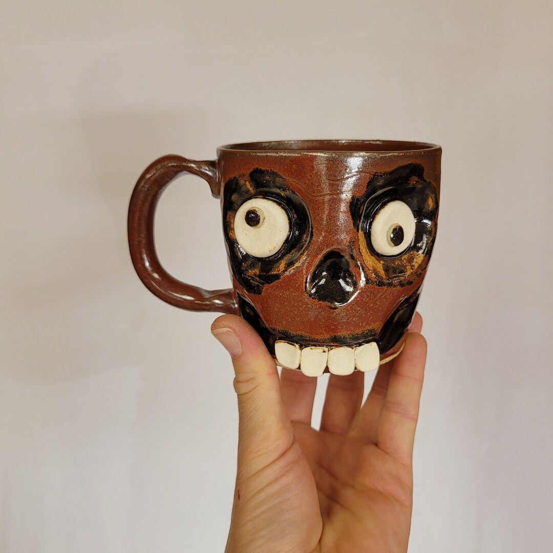 NEW ZOMBIE Mug HERB. Spooky Coffee Cups. Walking Dead Coffee Mug. Stoneware Pottery. Zombie Lover... | Etsy (US)