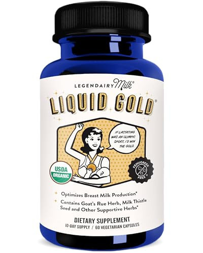 Legendairy Milk Liquid Gold Lactation Support | Lactation Supplement with Organic Goats Rue, Milk Thistle, Shatavari, Fennel, Alfalfa & Anise | Breastfeeding Supplements, 60 Count | Amazon (US)