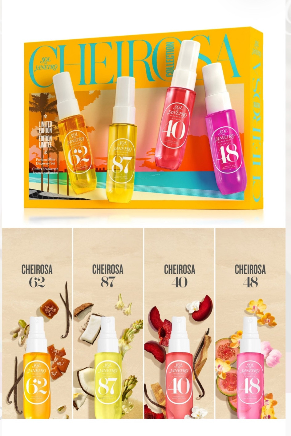 Sol de Janeiro Cheirosa - WAVE RIDER | LIMITED EDITION PERFUME MIST DISCOVERY SET 
#easterbasket 

#LTKBeauty #LTKKids #LTKFindsUnder50