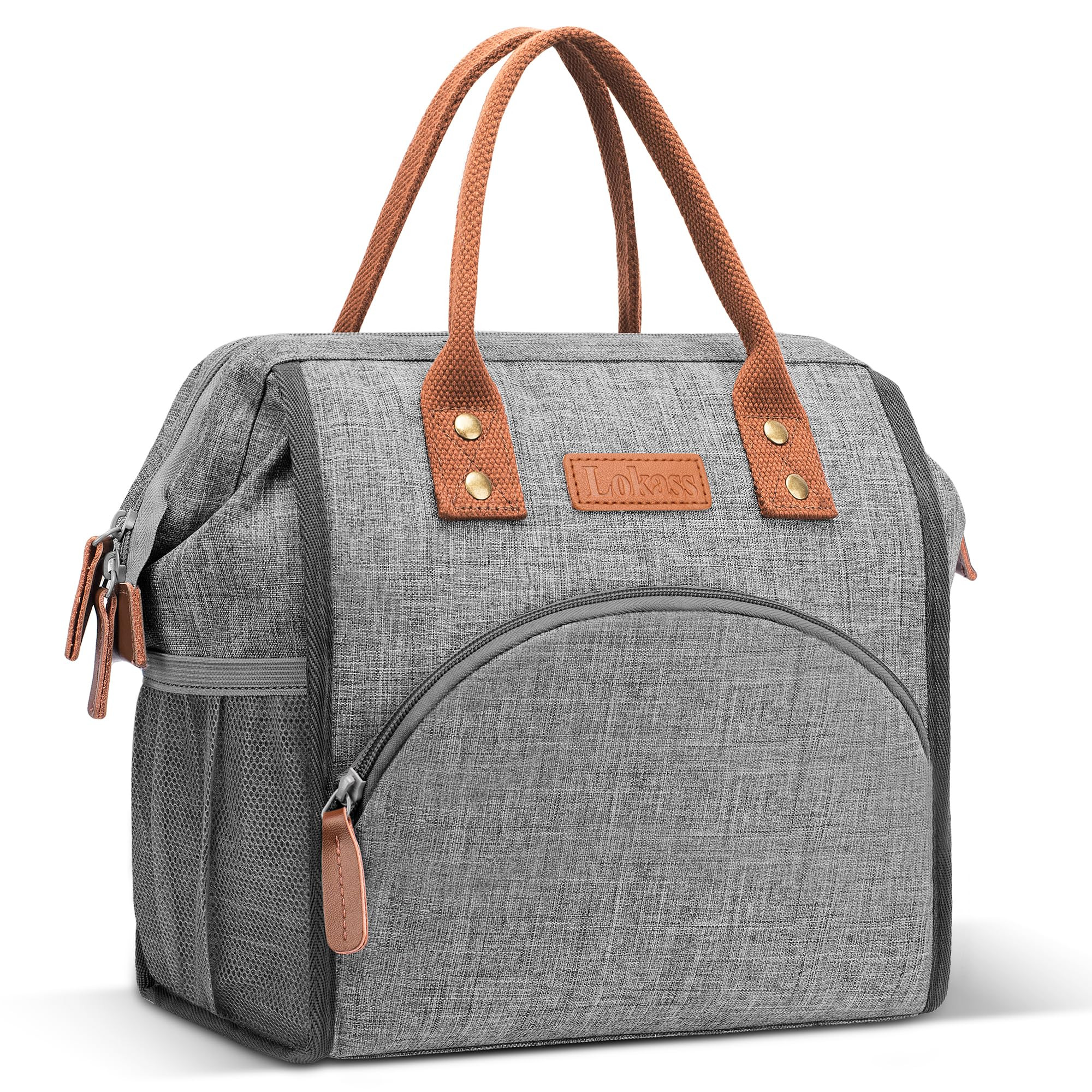 LOKASS Insulated Lunch Bag for Women & Men - Reusable 10 L Lunch Box for Women - Leakproof Tote C... | Amazon (US)