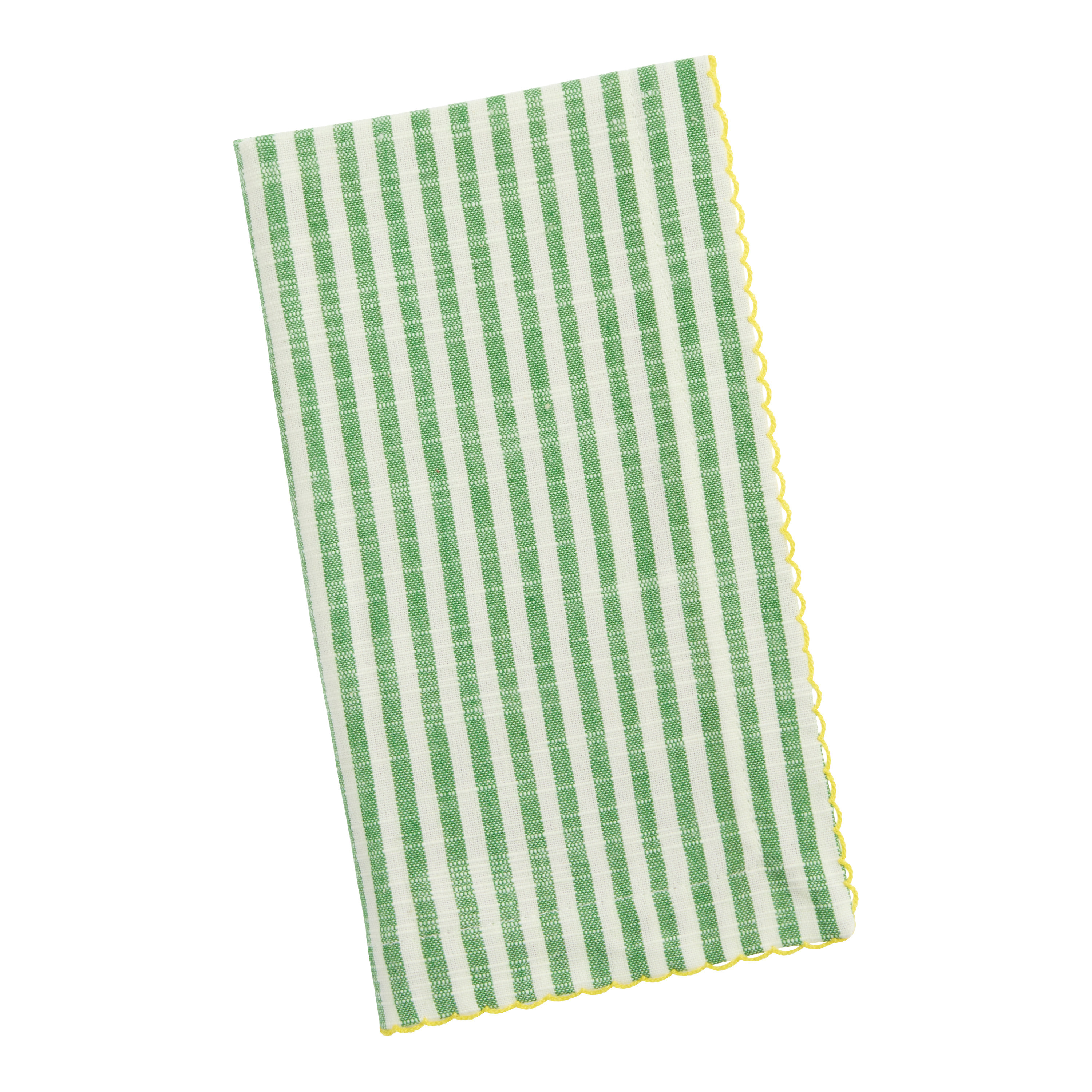 Dainty Stripe Picot Napkin Set of 2 | World Market