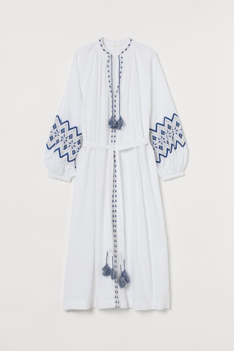 Embroidered Kaftan Dress | H&M (US)