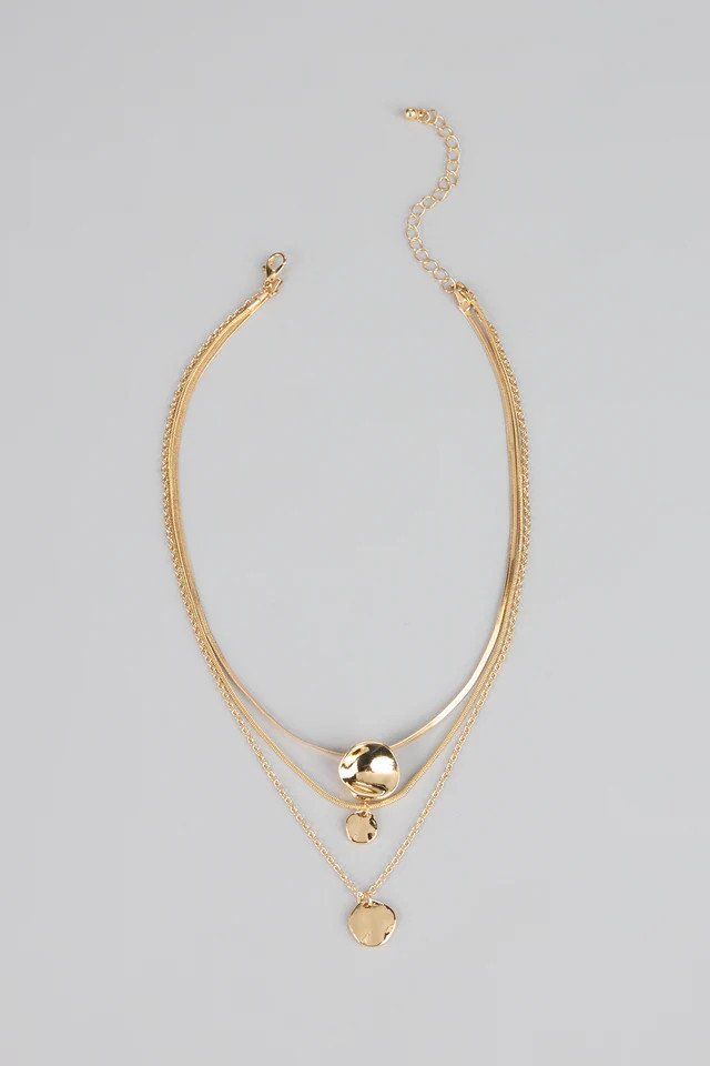 Soft Shine Layered Chain Necklace | Windsor Stores