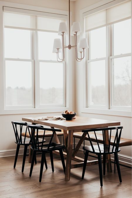 Dining Nook | Dining Table | Black Dining Chairs

#LTKfamily #LTKhome #LTKHoliday