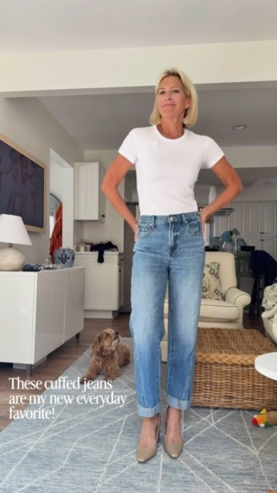 These cuffed straight-leg jeans are one of my favorite denim finds. The relaxed fit is comfortable without looking sloppy, and the cuffed hem gives them a polished, modern feel. They pair with everything from a simple tee to your favorite fall layers.

👩‍💻 LTK PRO TIPS
❤️ Heart = Support my posts ;-)
🔖 Save = Get sale & restock alerts for the things you love!
📋 Lists = Keep favorites organized (List ideas: Christmas, Birthdays, and Vacations!)
📲 Share = Send lists and products to a friend (or your daughters like me).
💬 Comment = Ask me anything, and I’ll answer. ;-)

#LTKgrwm #LTKOver40 #LTKSaleAlert