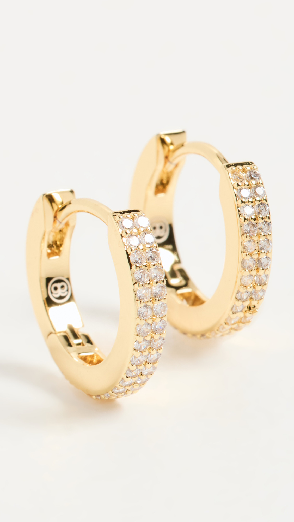 Gorjana Wilder Shimmer Bar Huggie Earrings Gold One Size | Shopbop