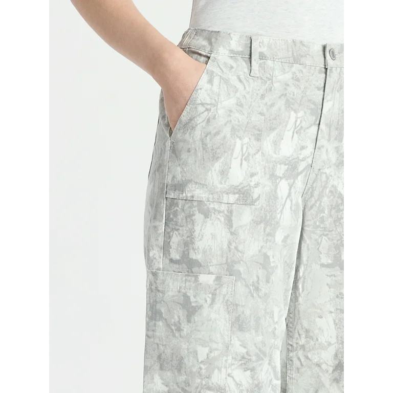 No Boundaries Cargo Wide Leg Jeans, 31.5" Inseam, Women's | Walmart (US)