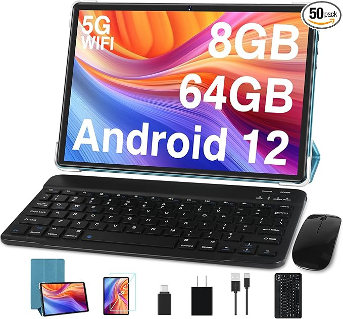 DMOAO Tablet Android 12 Tablet 2023 Latest Octa-Core 2.0GHz CPU 2 in 1 Tablets with 8GB RAM 64GB ... | Amazon (US)