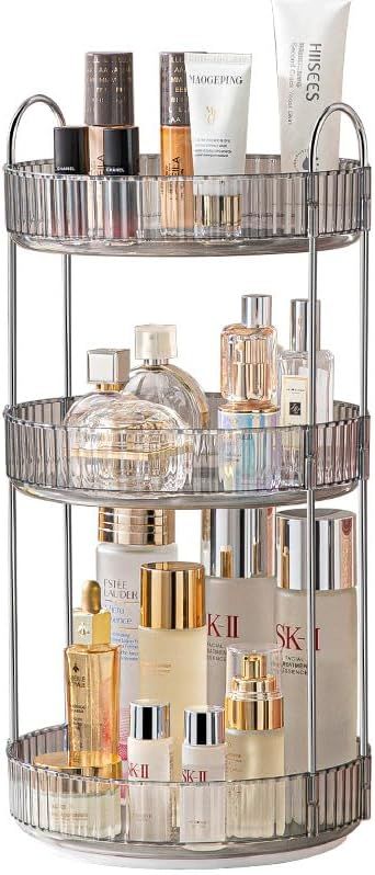 Rotating Makeup Organizer for Vanity - 360 Makeup Storage Spinning Holder Rack, Large Capacity Mu... | Amazon (US)