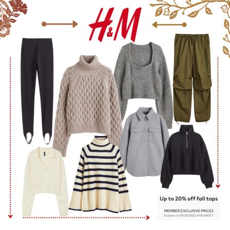 H&M Fall Fashion! Cargo pants | Stirrup Pants | Sweters and Pullovers 

#LTKunder50 #LTKSeasonal #LTKstyletip