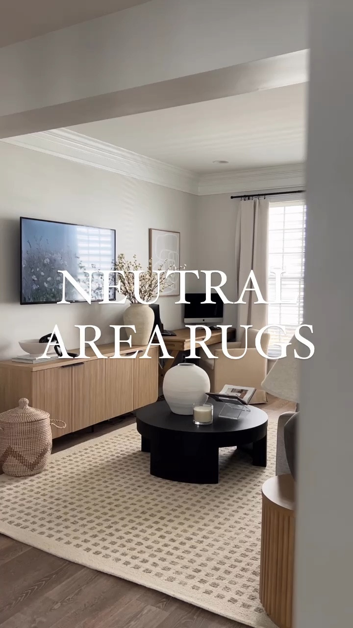 Neutral area rugs, living room rug, runner rug, loloi, @Wayfair, family room rug, home decor