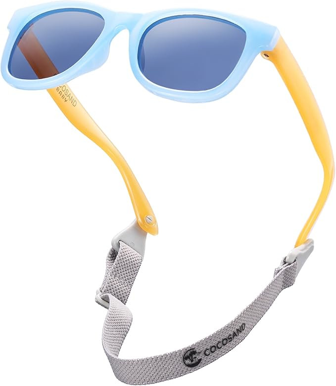 COCOSAND Flexible Polarized Baby Sunglasses with Strap UV Protection for Toddler Infant Girl Boy ... | Amazon (US)