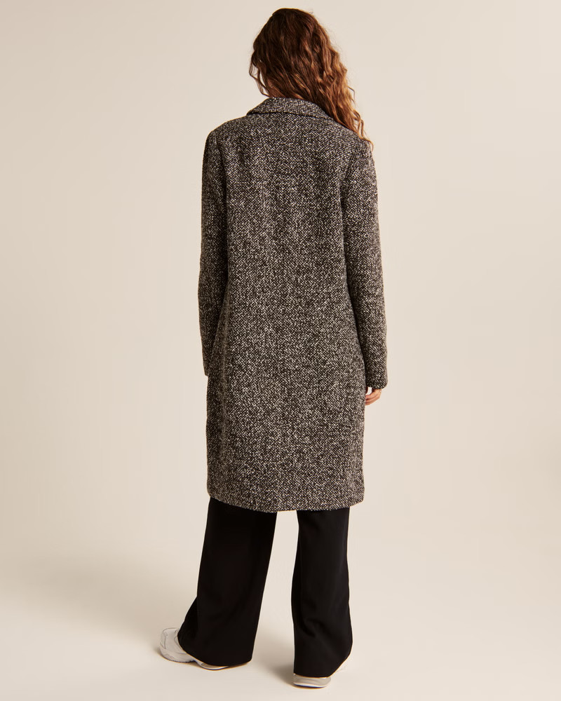 Textured Dad Coat | Abercrombie & Fitch (US)