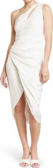 One Shoulder Wrap Style Dress | Nordstrom Rack