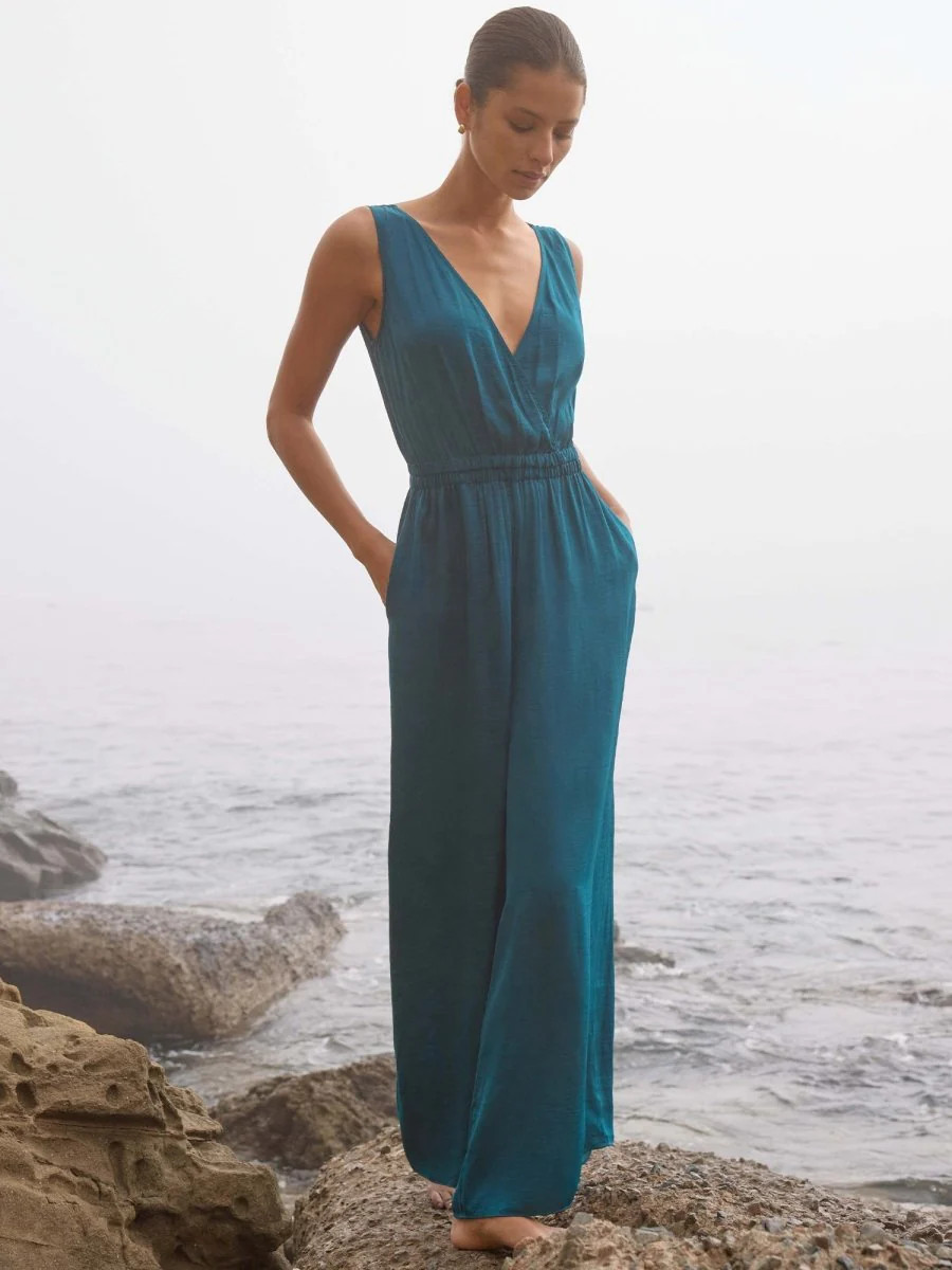 Women's Nomi Jumpsuit in Deep Lagoon | Brochu Walker | Brochu Walker