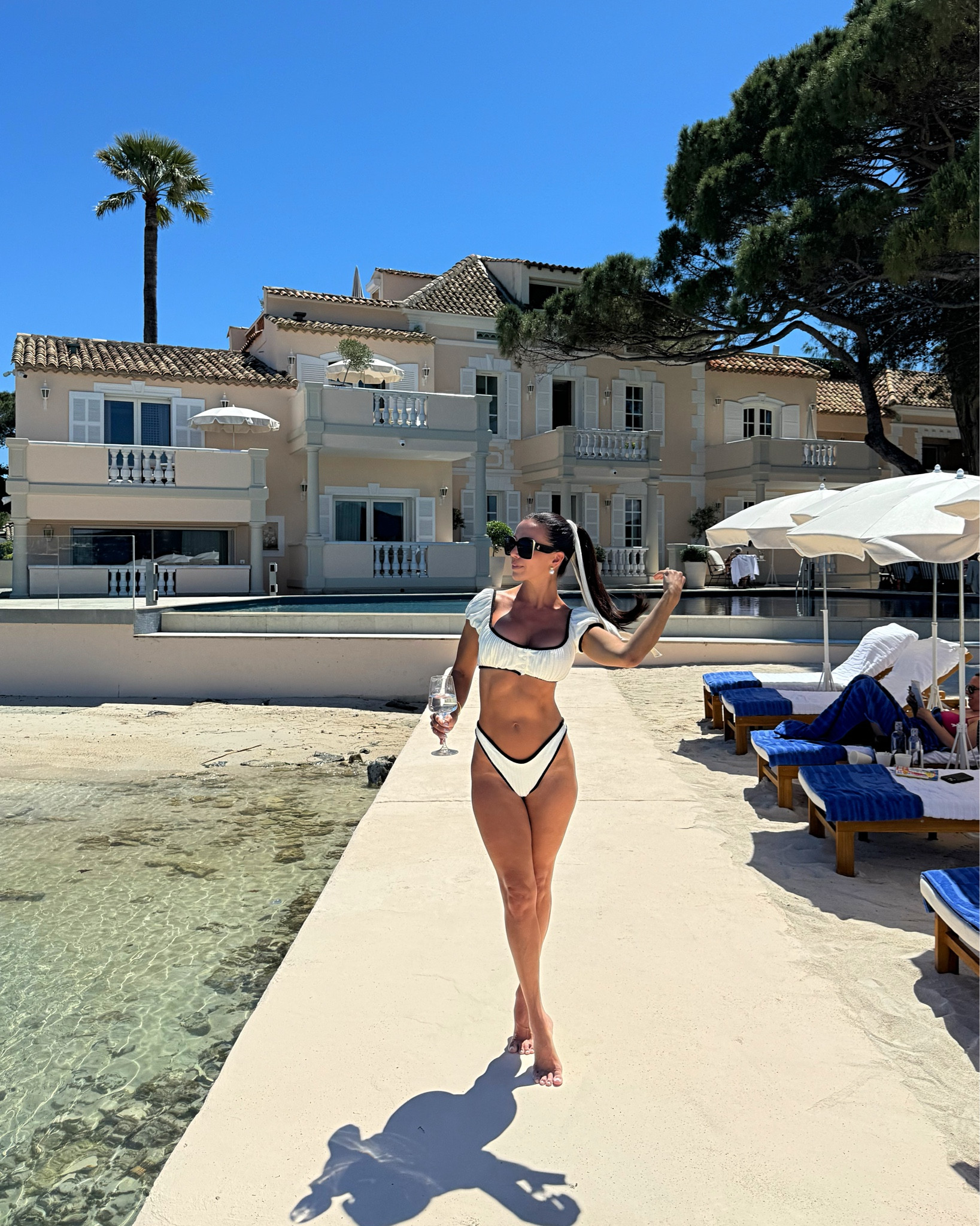The cutest bikini! So perfect for the south of France! I’m wearing an xs top (runs large) and med bottoms (run small) ! 

#LTKSwim #LTKSeasonal #LTKTravel