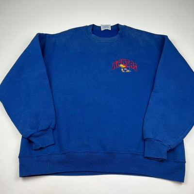 Vintage The Game Kansas Jayhawks 90's NCAA Blue Crewneck Sweatshirt Size XL  | eBay | eBay US