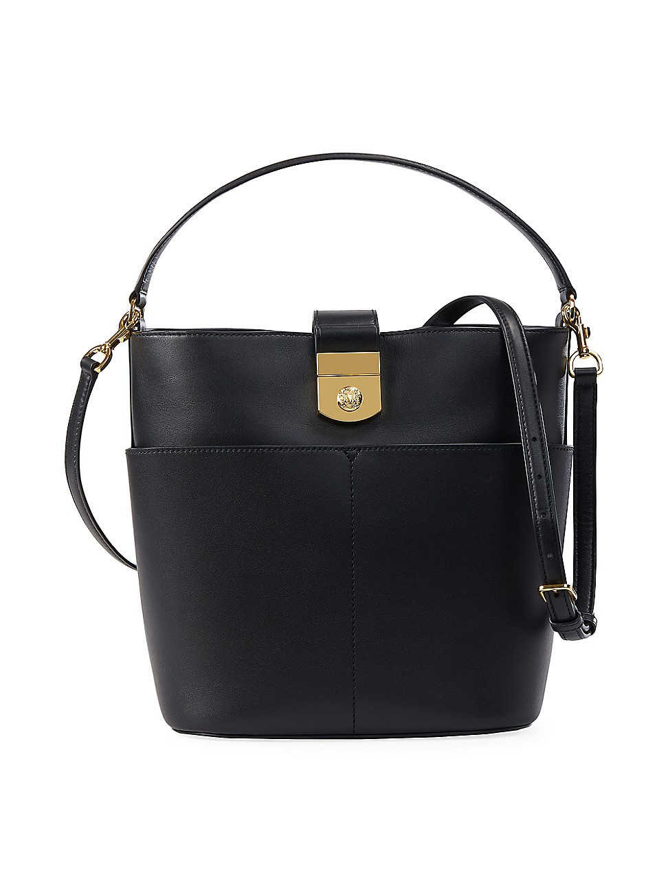 Women's Leather Bucket Bag - Black | Saks Fifth Avenue