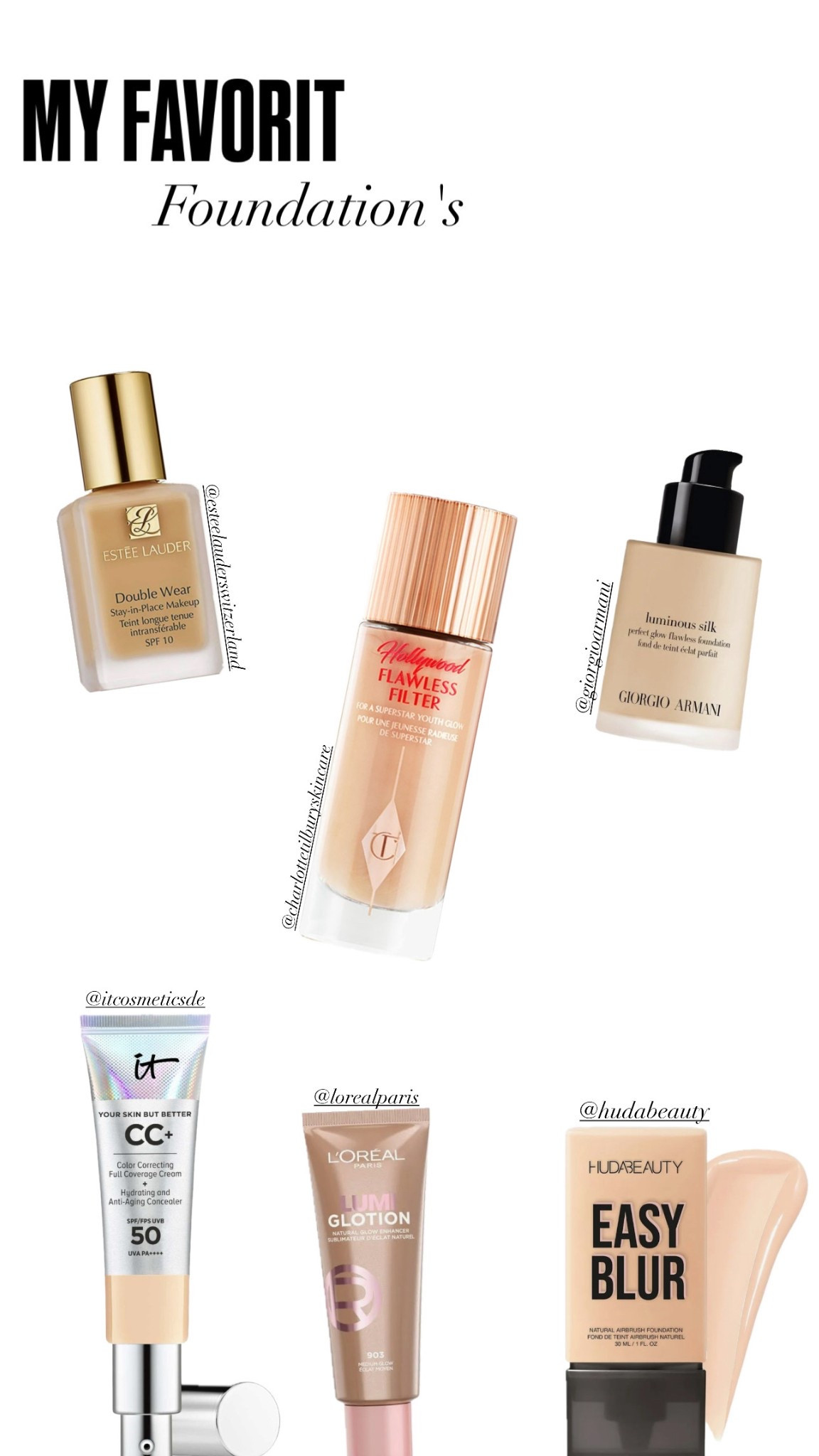 My Favorit Foundation's✨

#LTKAroundTheWorld #LTKbeauty #LTKdeutschland