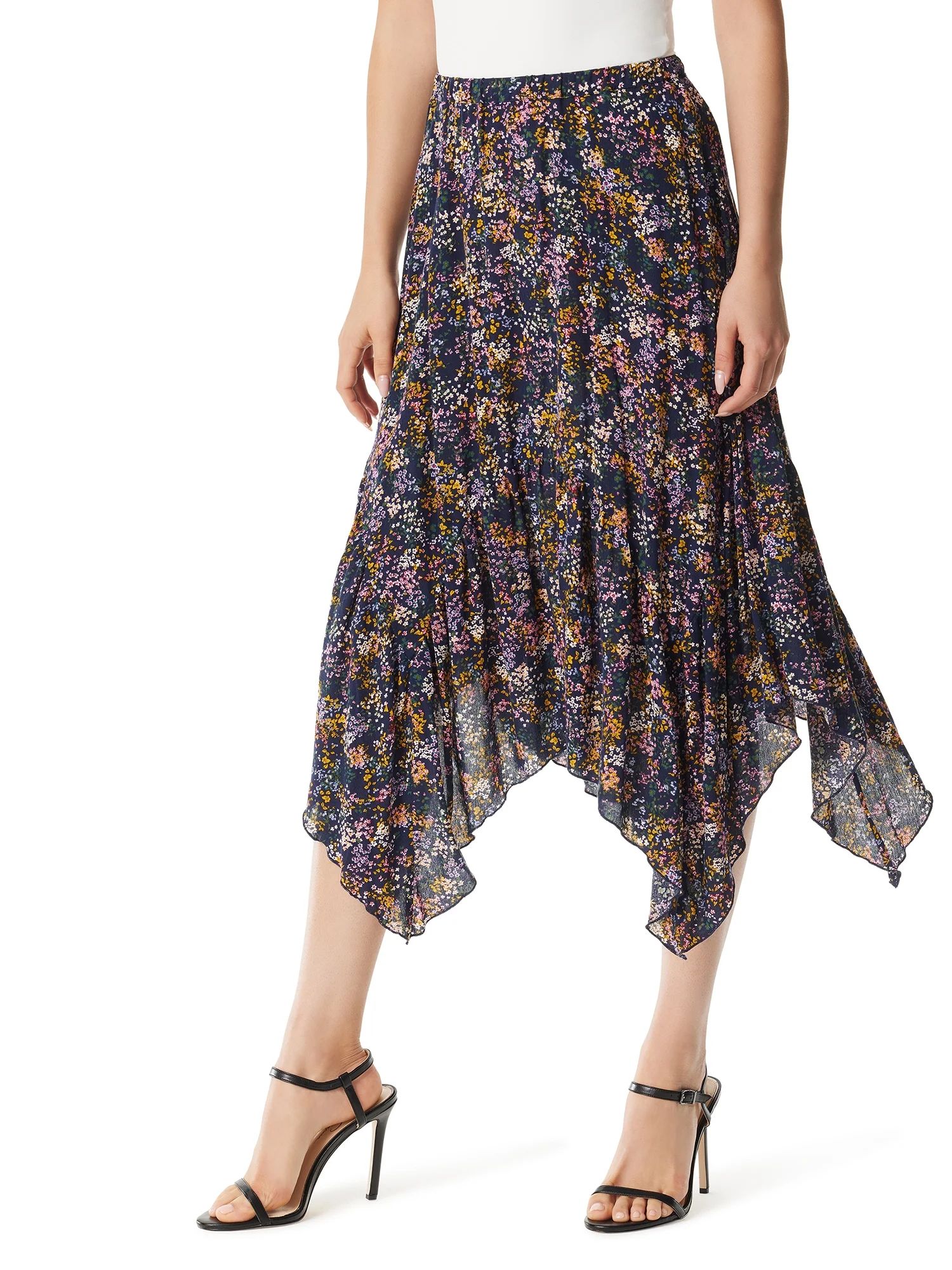 Jessica Simpson Women's and Women's Plus Margot Handkerchief Skirt | Walmart (US)