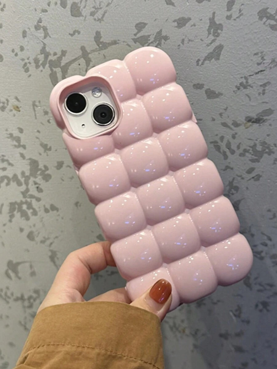 1pc 3d Jelly Silicone Shockproof Phone Case For Apple Iphone 12/11/iphone 13/iphone 14 | SHEIN