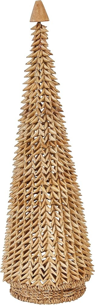 Creative Co-Op 24" Handmade Buri Palm Cone Trees, Natural | Amazon (US)