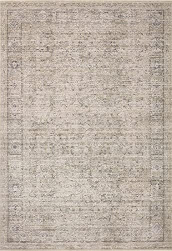 Amber Lewis x Loloi Alie Collection ALE-03 Taupe / Dove, Traditional 7'-10" x 10' Area Rug | Amazon (US)