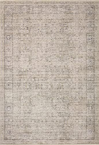 Amber Lewis x Loloi Alie Collection ALE-03 Taupe / Dove, Traditional 7'-10" x 10' Area Rug | Amazon (US)