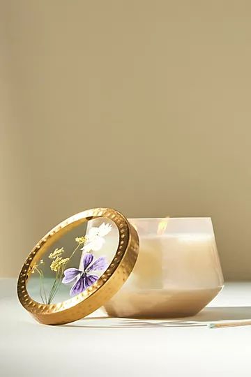 Floral Press Candle | Anthropologie (US)