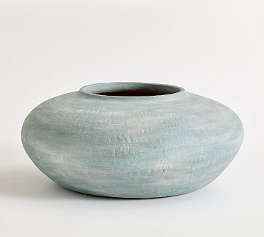Chambray Artisan Handcrafted Ceramic Vases | Pottery Barn (US)