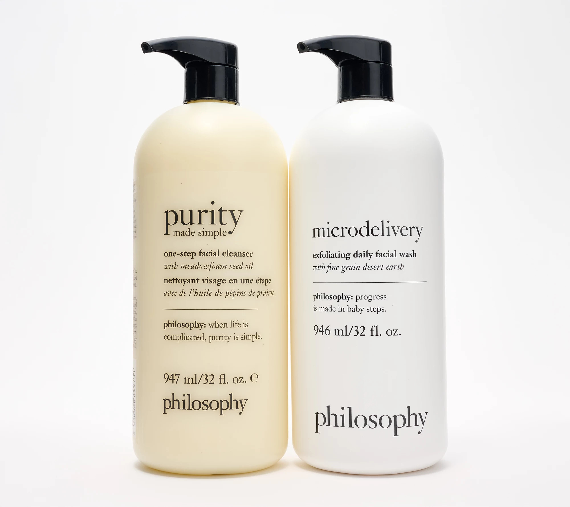 philosophy supersize purity & microdelivery cleansing set | QVC