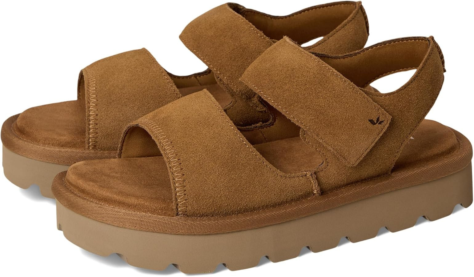Amazon.com | Koolaburra by UGG Women's Tizz Sandal, Chestnut, 7 | Flats | Amazon (US)