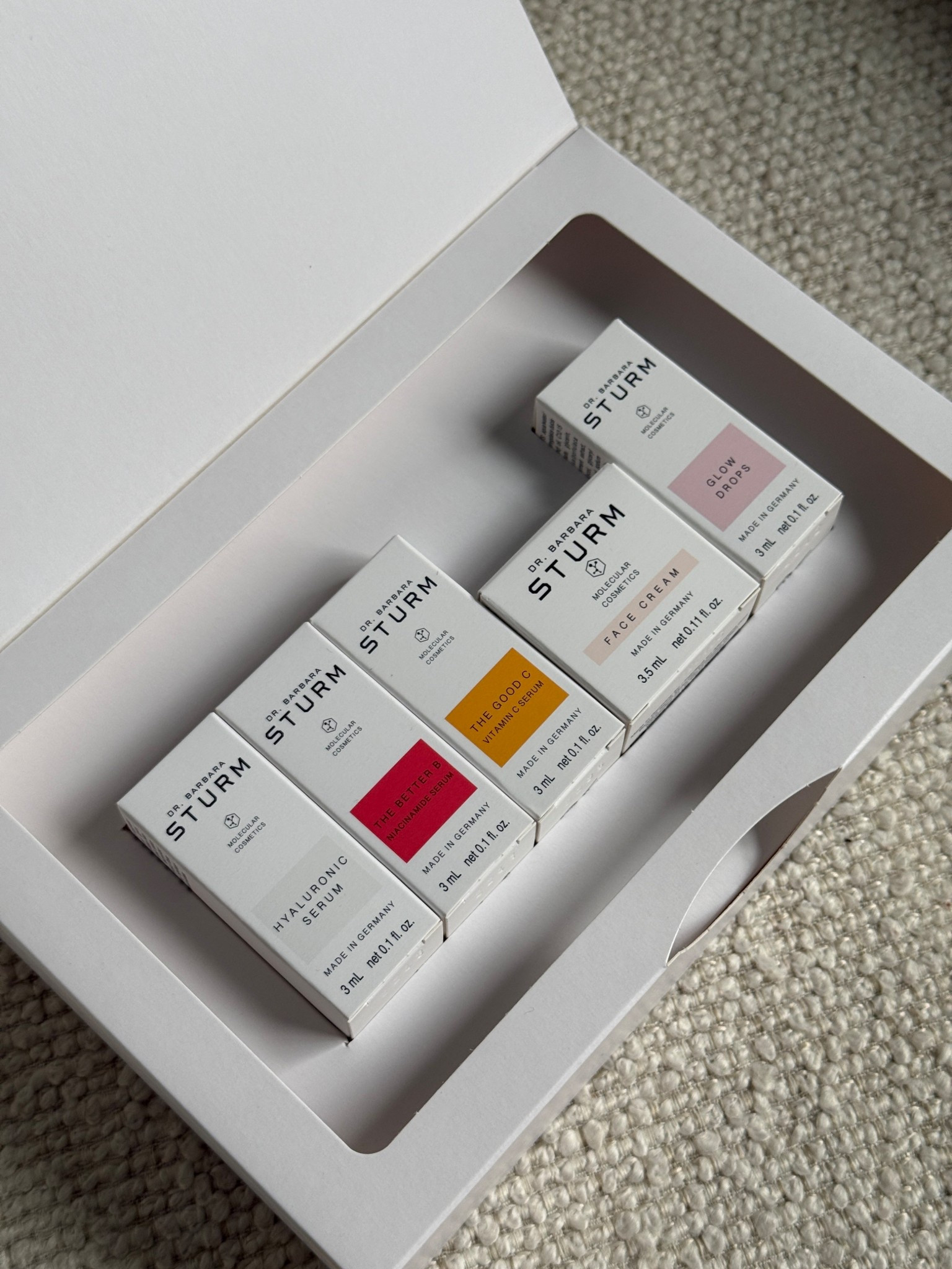 Obsessed with this brand 🤍
Such a perfect intro to Dr. Barbara Sturm if you’ve been curious but not ready to commit to full sizes yet.

I mainly wanted a travel Face Cream, but getting to test Better B, Good C + the Glow Drops has been such a bonus. Luxury without the full-size plunge. 

#LTKselfcare #LTKBeauty