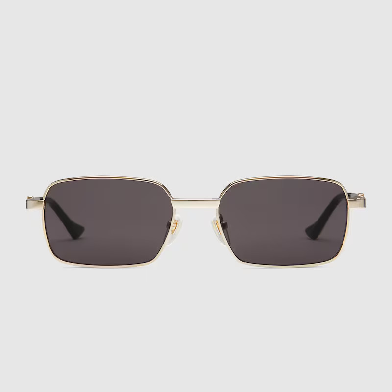 GUCCI Rectangular-frame Sunglasses, Gold | Gucci (US)