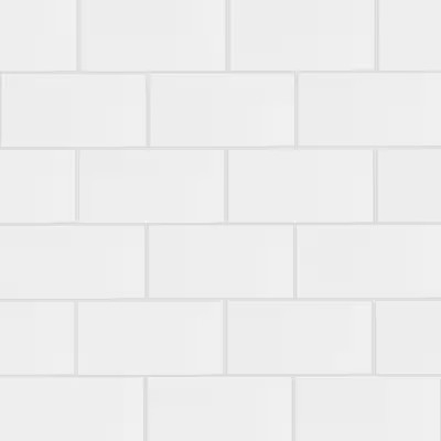 Satori  Brilliant White Glossy 3-in x 6-in Glazed Ceramic Subway Wall Tile | Lowe's