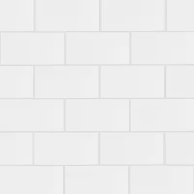 Satori Hudson Brilliant White Glossy 3-in x 6-in Glazed Ceramic Subway Wall Tile (0.12-sq. ft/ Pi... | Lowe's