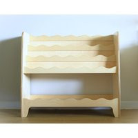 Scalloped Montessori Bookshelf Plywood Kids Book Storage | Etsy (US)