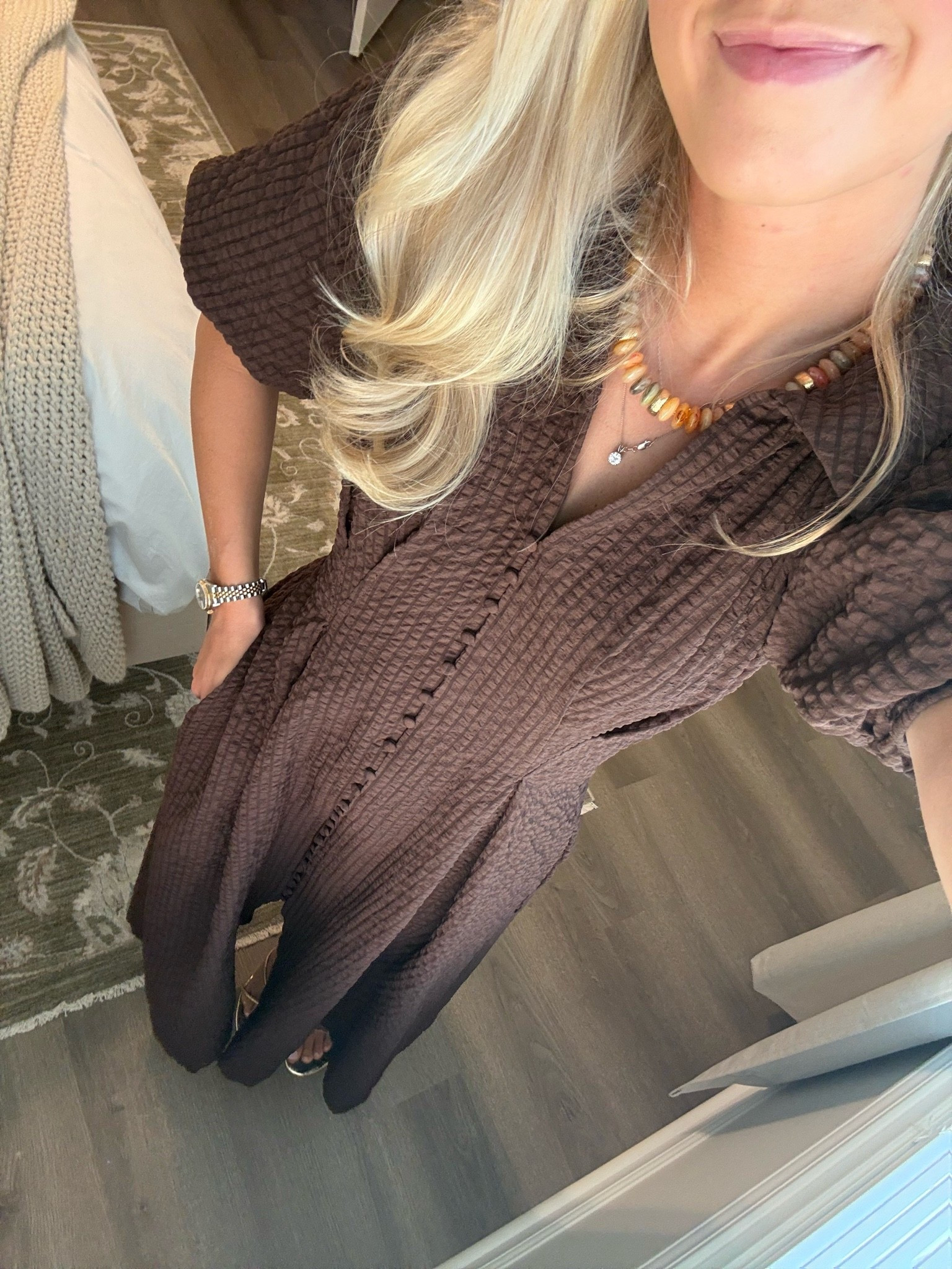 Wearing my fav Anthro dresses! 🤎💛

#LTKgrwm #LTKootd