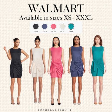 Walmart Nine.Eight Front Tie Sleeveless Dress. 

#LTKSeasonal #LTKSpringSale #LTKplussize