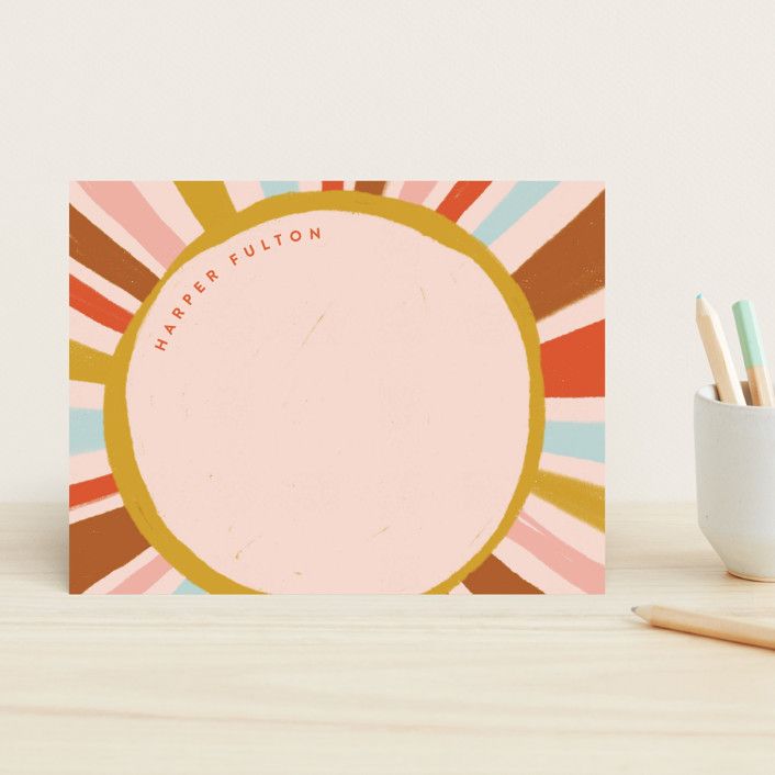 "Sunshine" - Customizable Children's Stationery in Yellow by Susan Zinader. | Minted