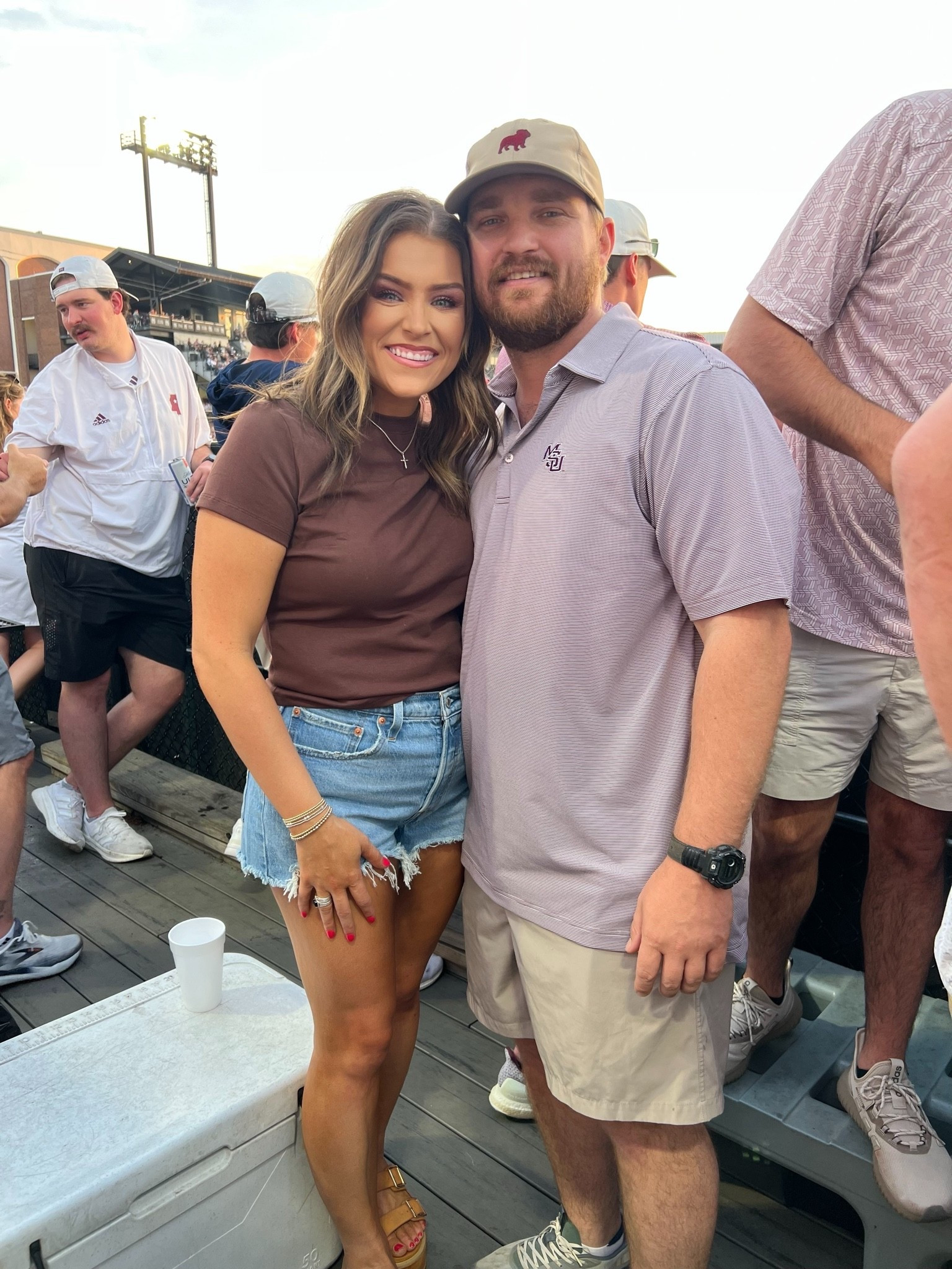 Take us back to MSU baseball!!! 

Baseball, baseball fit, denim shorts, baby tee, womens platform sandals, platform sandals, summertime