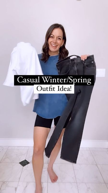 Spring transition outfit - spring outfit:
Amazon coatigan (true to size wearing a small), Madewell black jeans (true to size to big, wearing a 25), amazon mockneck tee (true to size wearing a small), target white sneakers (Tts) 

#LTKstyletip #LTKunder50 #LTKSeasonal